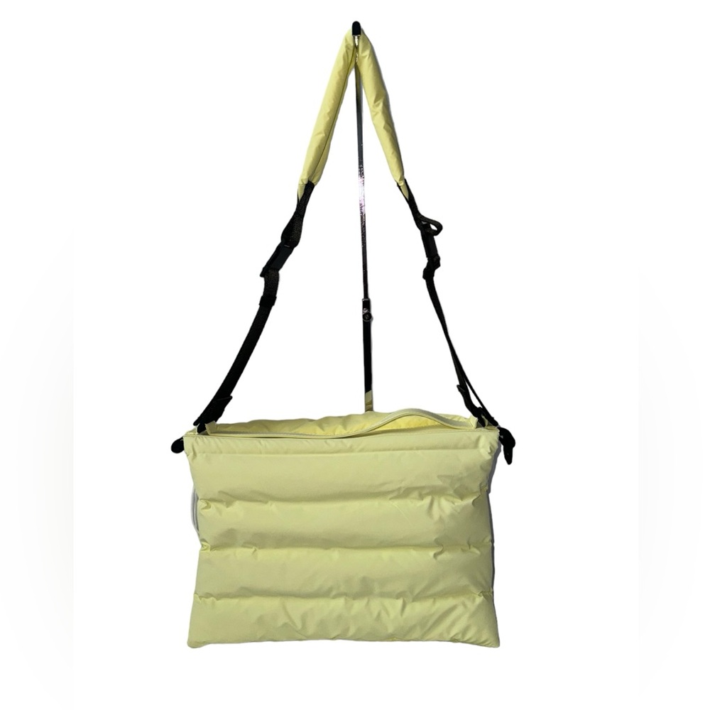 NWT RAINS Loop Crossbody Bag Straw Yellow Unixes - Picture 3 of 5